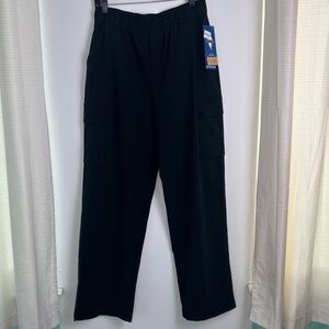 NWT Skechers Everywhere Cargo Black Slip In Pants Lightweight Women's Medium